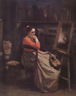 Jean Baptiste Camille  Corot L'atelier (mk11)